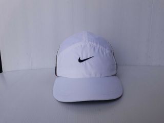 Vintage Nike Clima - Fit White - Black Cap Hat Flash Tab Adjustable
