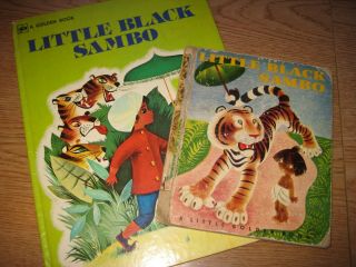 Little Black Sambo Golden Book 1976 And Little Golden Book 1948 First Ed.  But