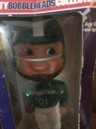 Vintage Michigan State Spartan Bobble Ead : Classic Design Plays Fight Song