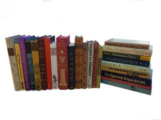 Decorative Premium Vintage (folio Society) Books By The Foot - Approx 10 Books