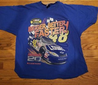 Vintage 2004 Nascar Nextel Cup Series Double Sided T - Shirt Xxl Jimmie Johnson