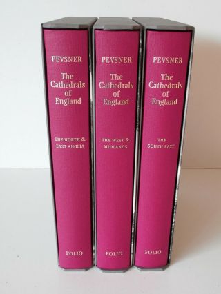 Folio Society Pevsner The Cathedrals of England in Three Volumes with Slip Cases 3