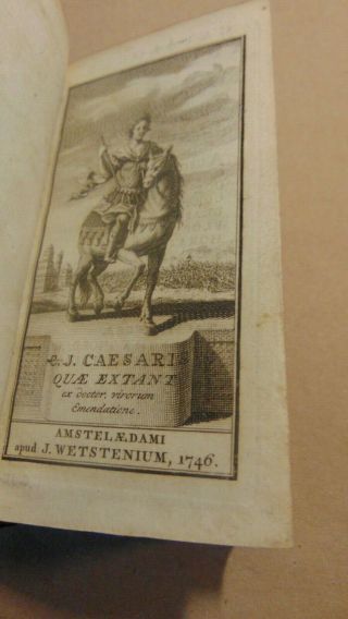 1746 Vellum Bound C,  J.  Caesaris Quae Extant Ex Doctor Virorum Emendatione