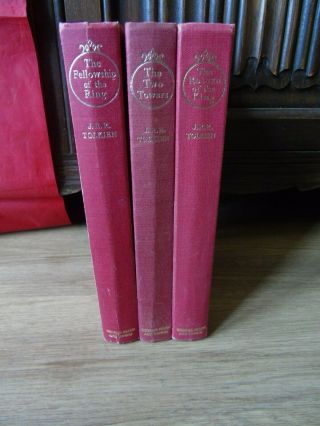 Lord Of The Rings Trilogy By J.  R.  R.  Tolkien In 3 Volumes 2nd Edition 1966.