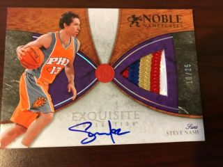 2006 - 2007 Ud Exquisite Steve Nash All Star Patch Auto /25 Noble Nameplates