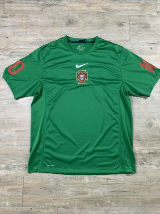 Mens Nike Dri - Fit Portugal World Cup Soccer Training Jersey Size Adult Xl