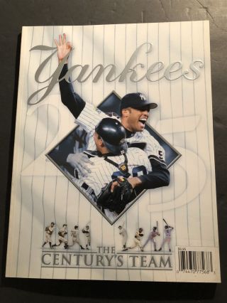2000 Ny Yankees Yearbook World Champs Mariano Rivera Joe Girardi Derek Jeter