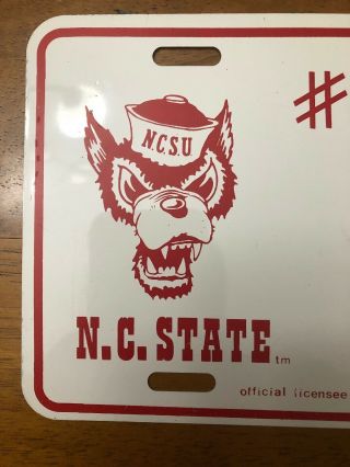 1983 N.  C.  State Wolfpack Basketball National Champions License Plate 2