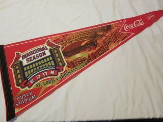 Coca Cola Inaugural Season St Louis Cardinals 2006 Pennant Busch Stadium