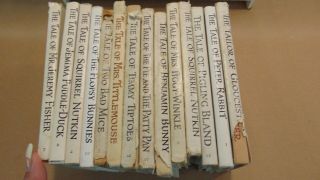 1949 VINTAGE SET OF BEATRIX POTTER BOOKS WITH DUST JACKETS AND SHELF 3