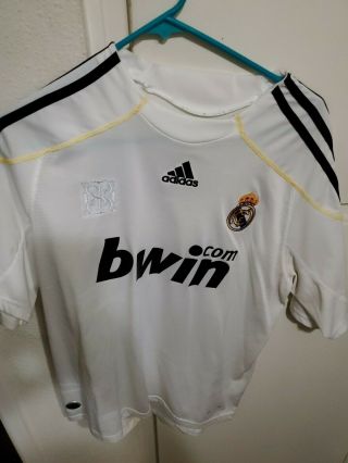 Mens Medium Adidas Soccer Football Futbol Jersey Real Madrid 11 Benzema