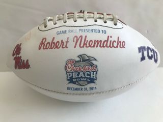 Ole Miss Vs Tcu Chick - Fil - A Peach Bowl Robert Nkemdiche Game Football