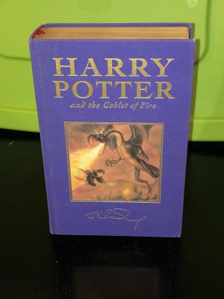 J.  K.  Rowling - Harry Potter And The Goblet Of Fire Deluxe First Edition 1st Print