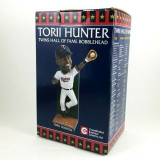 Torii Hunter Minnesota Twins Hall Of Fame Mlb Bobblehead