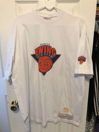 Vintage Patrick Ewing York Knicks Mitchell & Ness Shirt Double Extra Large