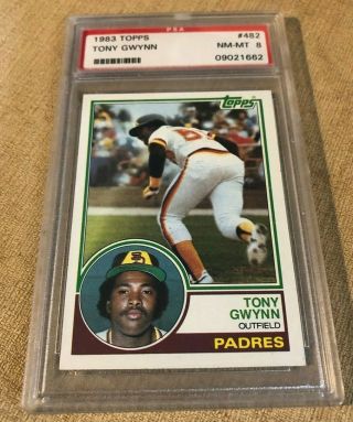 Nm - 8 Tony Gwynn Rookie Card 1983 Topps Psa Graded Padres Baseball Hof