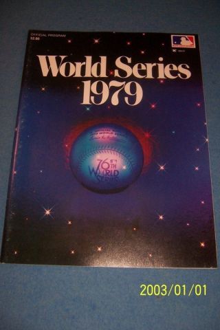 1979 World Series Program Pittsburgh Pirates Baltimore Orioles We Are Family