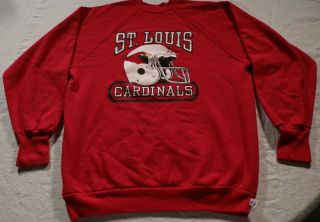 Vintage 80s St.  Louis Football Cardinals Sweatshirt Nfl Arizona Defunct L Logo 7