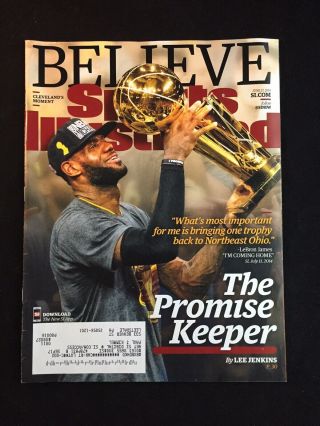 2016 Sports Illustrated Cleveland Cavaliers Nba Championship Lebron James Cover