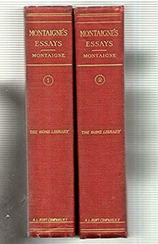 Price Cut " The Essays Of Michel De Montaigne " : In 2 Volumes,  By W Hazlitt,  1892