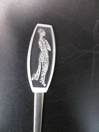 Edward Gorey Character on Handle Pewter Letter Opener Paper Knife 7.  5 Inches 2
