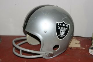 Vintage Rawlings Oakland Raiders Nfl Helmet M Medium 1979