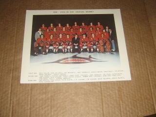 Los Angeles Sharks Wha 1972/3 8x10 Color Team Picture Exmt