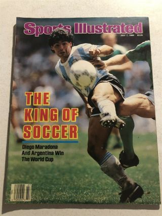 1986 Sports Illustrated Argentina Wins The World Cup Diego Maradona No Label