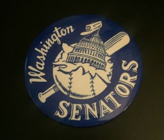 Vintage Mlb Baseball Pin / Button - Washington Senators