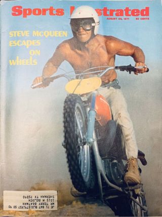 Steve Mcqueen Sports Illustrated (aug 23,  1971 Issue)