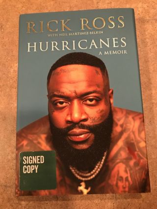 Signed Rick Ross Hurricanes: A Memoir Official Autographed Book