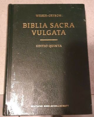 Biblia Sacra Vulgata By Robert Weber.  Latin Bible.  Books/religion.