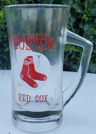 Boston Red Sox Fenway Park Glass Mug - 1970s - 6 " - Usa