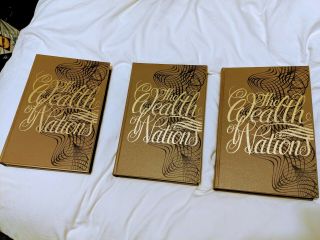 The Wealth Of Nations By Adam Smith,  Luxury 3 Volume Folio Society Box Set