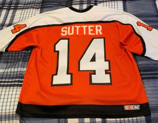 Vintage Ron Sutter 14 Philadelphia Flyers Ccm Jersey Size Xl