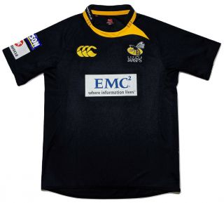 Canterbury Of Zealand London Wasps Rugby Jersey 2010 2011 Black Large L
