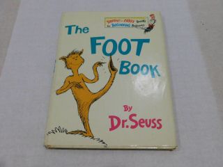 1968 1st Edition Dr Seuss The Foot Book With Dj.