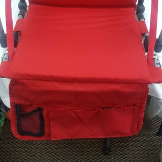 Arkansas Razorbacks Stadium Folding Seat Chair Red U of A Hogs Carrying Handle 3