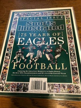 2007 75 Years Of Philadelphia Eagles Football Sports Illustrated Special Issue