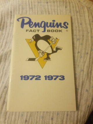 1972 - 73 Pittsburgh Penguins Media Guide Yearbook Fact Book 1973 Nhl Program