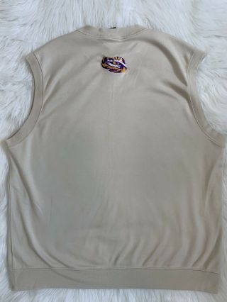 LSU Football XL Men ' s Nike Golf Vest Embroidered Eye of the Tiger 3