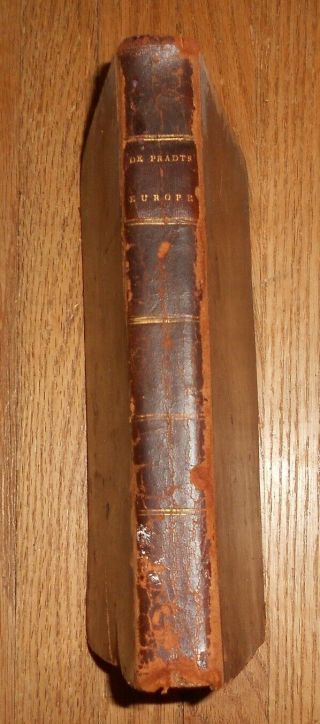 1820 Antique Book Europe After the Congress of Aix - La - Chapelle 1st US ed Leather 2