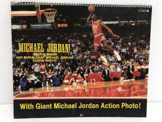 Michael Jordan Chicago Bulls 1992 Calendar W/ Full Color Photos