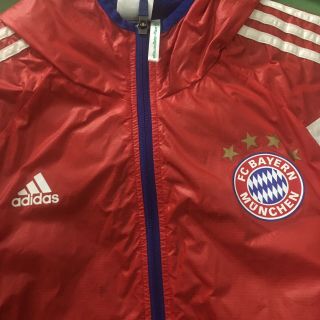 Adidas Fc Bayern Germany Munich Anthem Windbreaker Track Soccer Jacket Mens L
