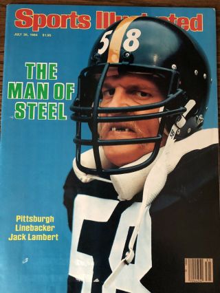 Sports Illustrated July 30,  1984 Jack Lambert Pittsburgh Steelers