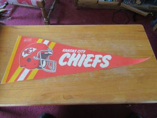 Kansas City Chiefs 1980s/90s Vintage Pennant Nfl