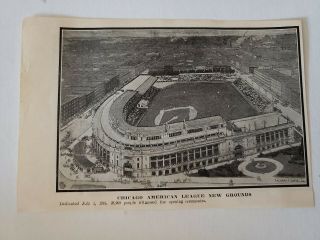 Chicago White Sox 1910 Comiskey Park Opening Day July 1st Picture