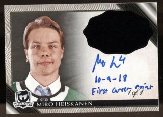 Miro Heiskanen 2018 - 19 Ud The Cup Rookie Class Of 2019 Auto Autograph Black 1/1