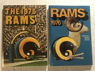 1975 76 Los Angeles Rams Media Guide Yearbook Merlin Olsen Jack Youngblood Dryer