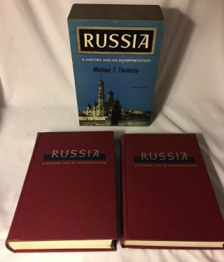 Russia A History And An Interpretation Volume I & Ii Michael T.  Florinsky 1953